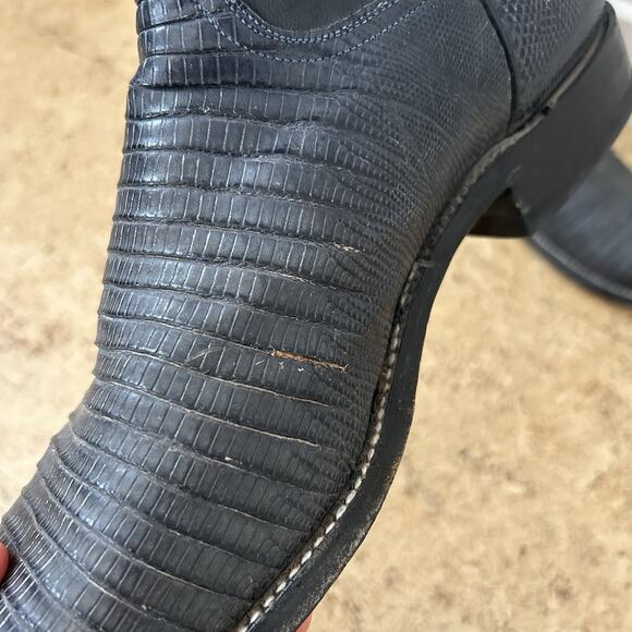 Lucchese Classics Lizard Skin Leather Handmade Cowboy Boots Size 9 D main image 4